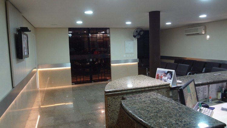 Recepção do espaço de atendimento em Fortaleza